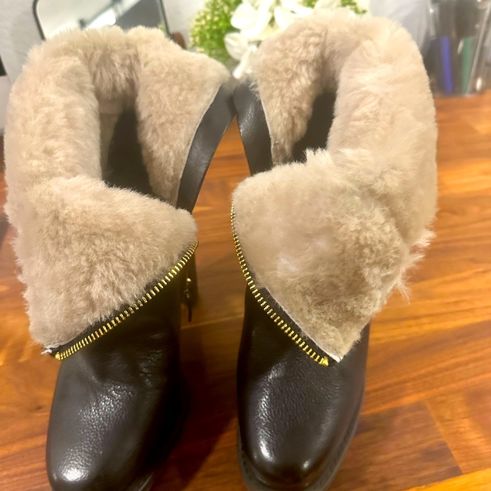 Alice and Olivia fur lined boots